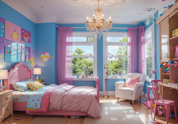 Imagem de um quarto de princesa
