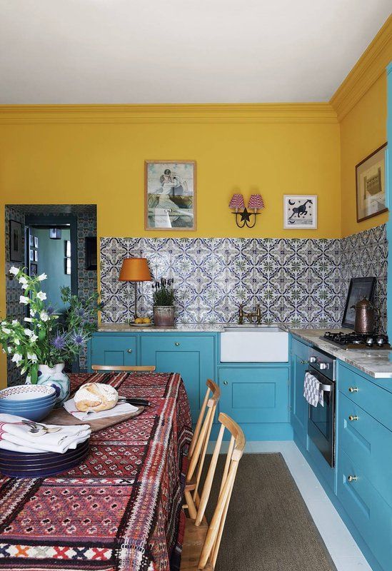 cores para cozinha - imagem de cozinha vibrante