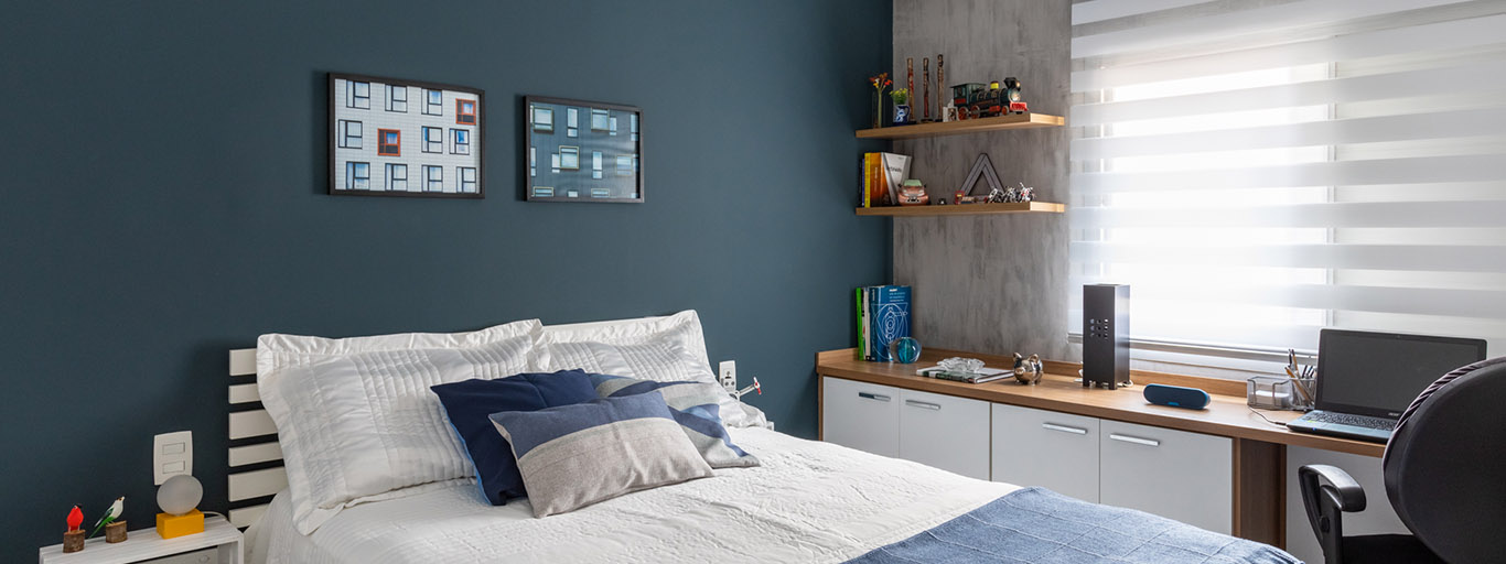 cores para quarto masculino: azul