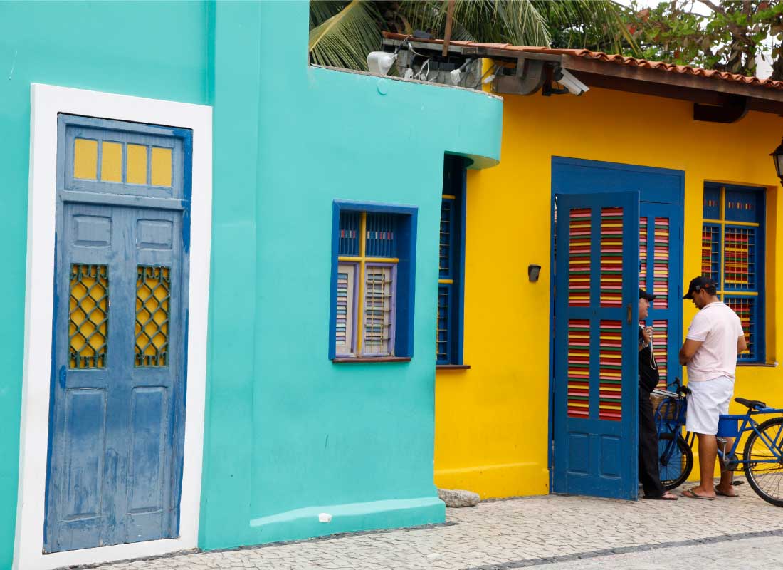 Casa colorida em Iracema, Fortaleza