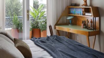 Pintura com fita-crepe para quarto: veja dicas e inspirações!